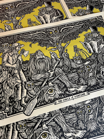 OWLS Screenprinted poster NEW!!!