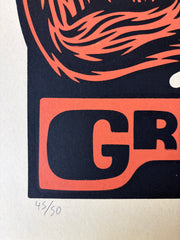 GREAT NOTION 10 YEAR screenprinted poster