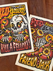 FRIEND AND FOE SET screenprinted posters