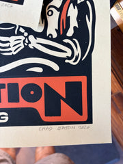 GREAT NOTION 10 YEAR screenprinted poster