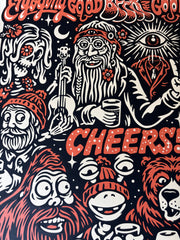 GREAT NOTION 10 YEAR screenprinted poster