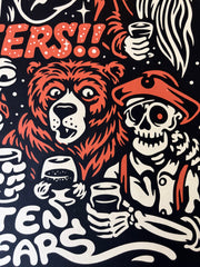 GREAT NOTION 10 YEAR screenprinted poster