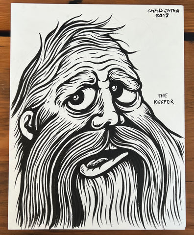 The KEEPER original ink drawing on paper