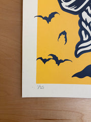BAT screenprinted poster