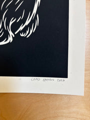 LUCKY BEAR (black edition) screenprinted poster