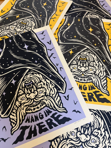 BAT screenprinted poster