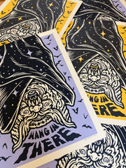 BAT screenprinted poster