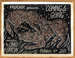 COMING AND GOING screenprinted poster