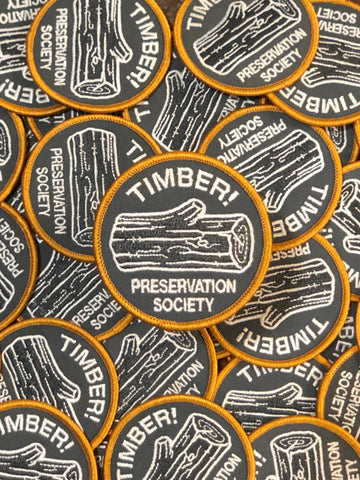 LOG-O iron-on PATCH grey