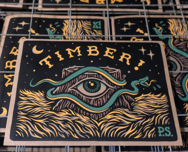 SERPENT screenprinted poster – TIMBERPS