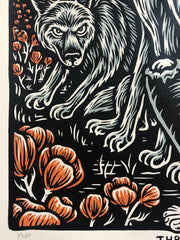 ...TO THE WOVLES screenprinted poster