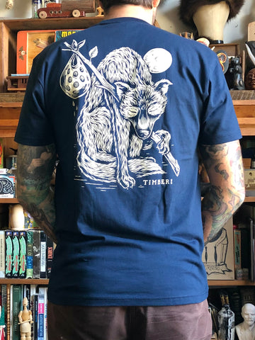LONE WOLF on midnight blue