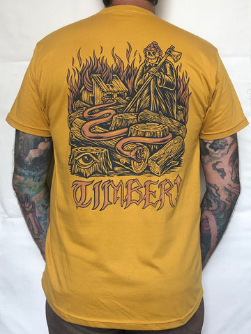 SHEPARD on vintage gold tee