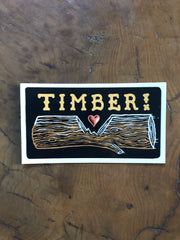 LOG vinyl sticker