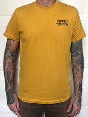 SHEPARD on vintage gold tee