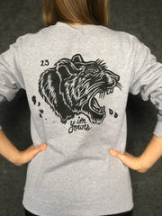 FEELINGS:  I’M YOURS on heather gray fleece pullover