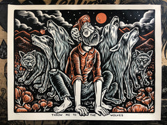 ...TO THE WOVLES screenprinted poster
