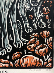 ...TO THE WOVLES screenprinted poster